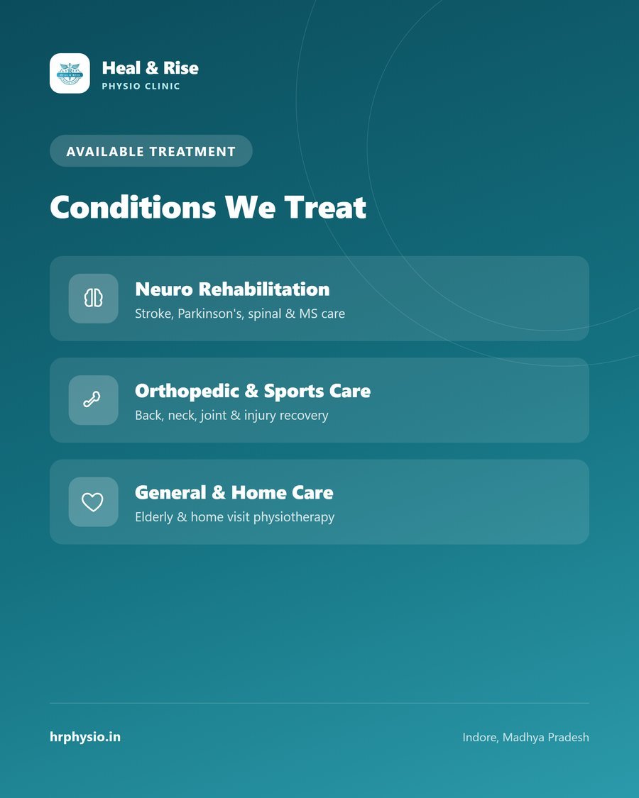Available treatment — conditions we treat